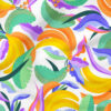 Banana Leaves | Abstract Fabric Design | Rachel Parker